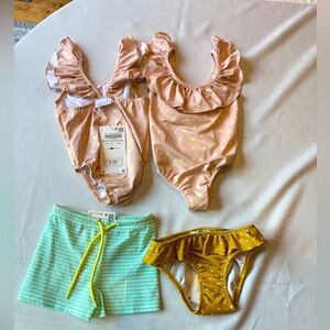 Girls NWT Zara Swim bundle sizes 2-3 and 3-4